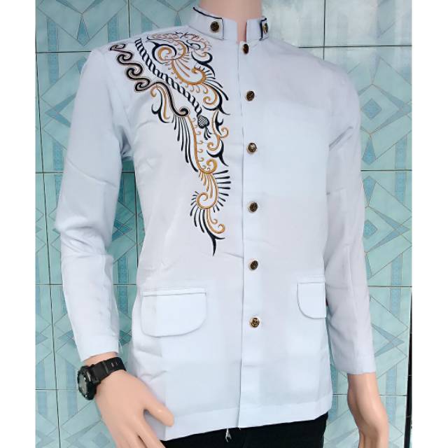 JAS KOKO BATIK KOMBINASI BUNGA SB003 BATIK ARKHA BATIK PEKALONGAN