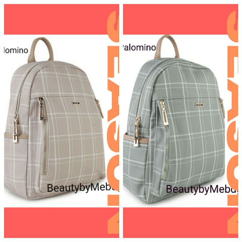 EnJi by Palomino Omala Green / Beige Backpack ENJI Tas