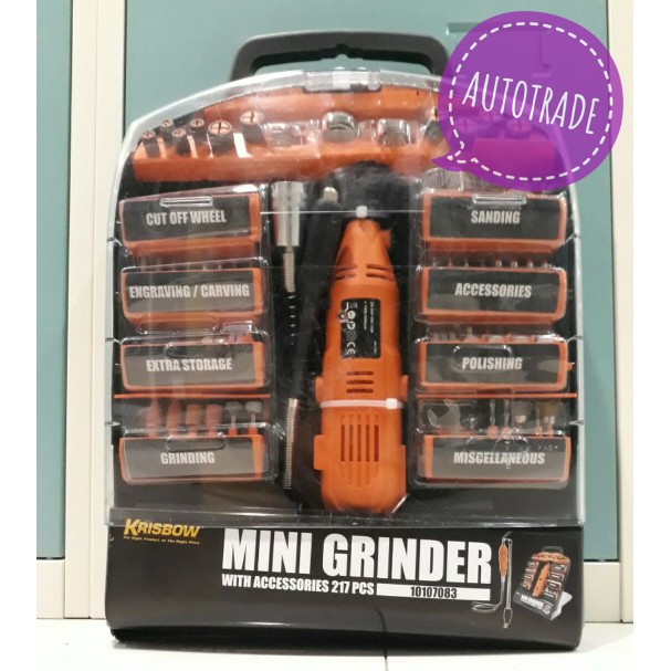 KRISBOW SET ROTARY TOOLS SET / GERINDA / MESIN MINI GRINDER 217 PCS Shopee Indonesia