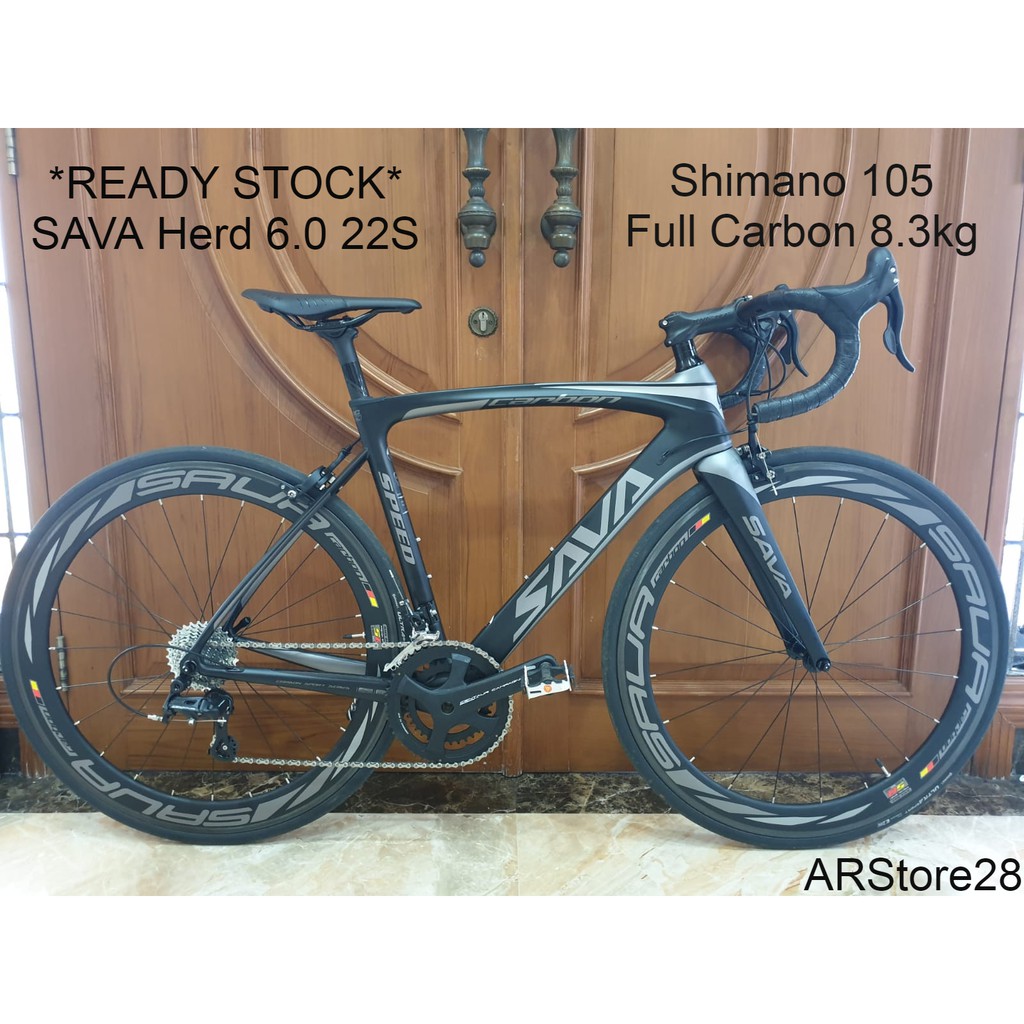 Jual Sepeda Balap/Road Bike Sava Herd 6.0 Karbon Fiber Shimano 105 22S | Shopee Indonesia
