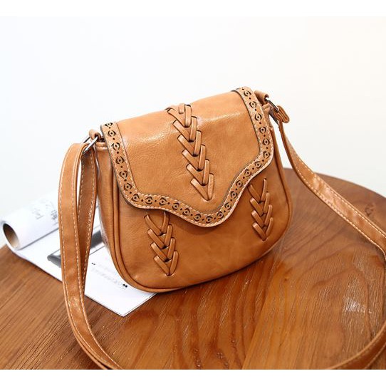 Jual Tas Selempang Import Wanita Ta015B7 Rendari Coklat Fashion Batam Import Korea Sling Bag Kulit Murah | Shopee Indonesia