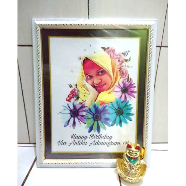 Lukisan Sketsa Wajah Ukuran A3 Berwarna Shopee Indonesia