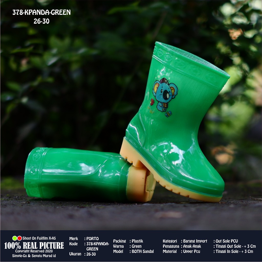 SEPATU BOOT AIR ANAK GAMBAR PANDA 378 K PANDA 2630 Shopee Indonesia