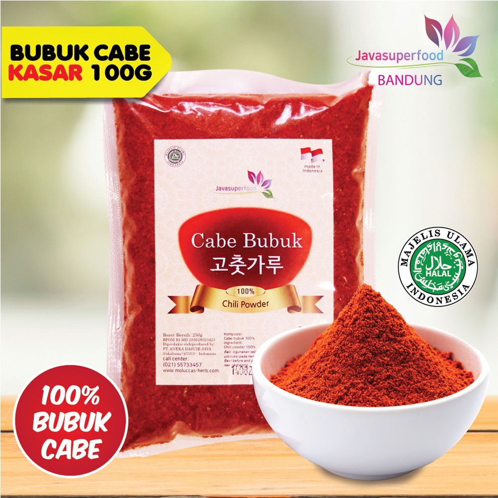 Jual BUBUK CABE / CHILI POWDER KASAR KOREA 100 GRAM