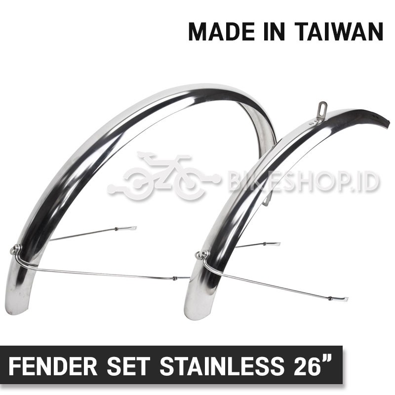 Jual Fender Selebor Spakbor 26" 24" 20" Sepeda Mtb / Mini Stainless Taiwan | High Quality | Shopee Indonesia