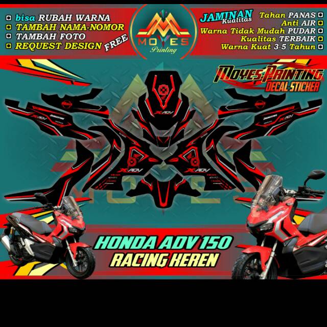 Jual Sticker Motor Honda ADV 150 Decal Motor ADV 150 Decal Sticker ADV