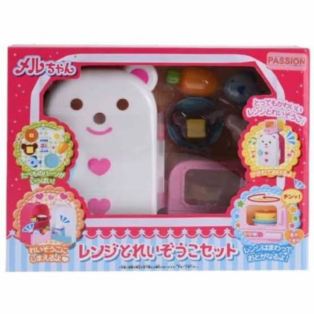 Jual Mainan Anak Original Japan Mell Chan Refrigerator And Microwave / Kulkas Indonesia|Shopee Indonesia