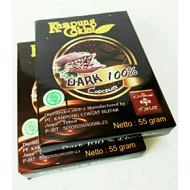 Jual Dark 100% Chocolate (Sugar Free) Block 55.G - Kc | Shopee Indonesia