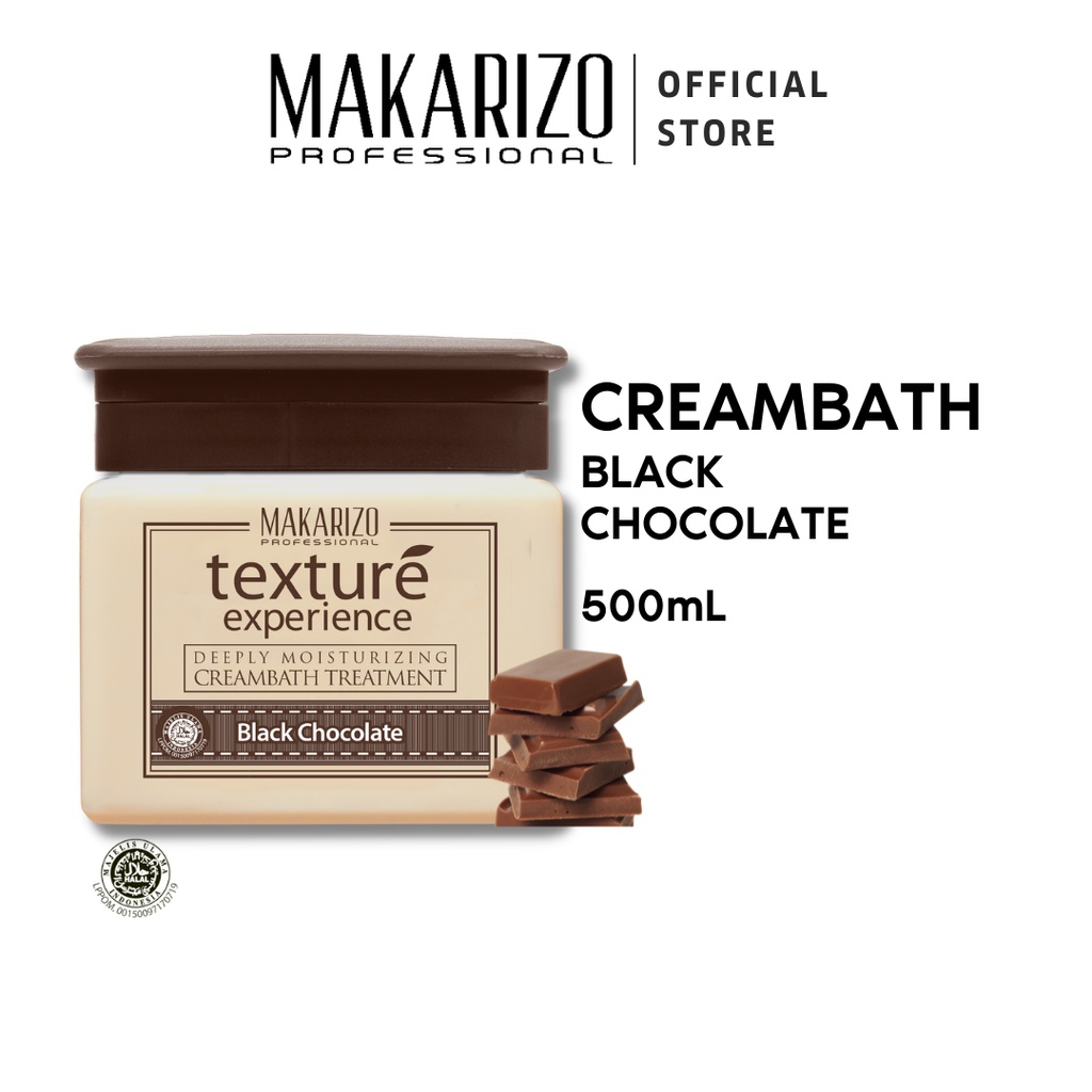 Jual Makarizo Professional Texture Experience Cream Black Chocolate Pot 500 Ml | Shopee Indonesia