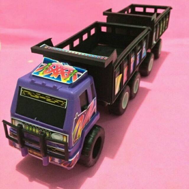 Jual Mainan Anak Mobil Truck Gandeng Pengangkut Pasir | Shopee Indonesia