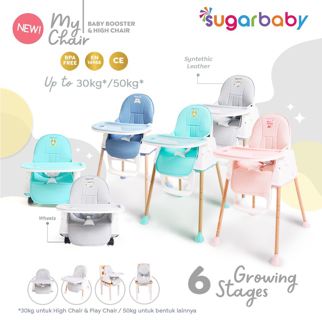 Sugarbaby My Chair (Baby Booster & High Chair) 6 Growing Stages