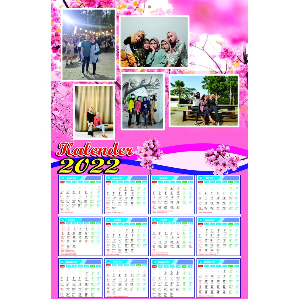 KALENDER FOTO 2022 (MINIMAL 2 PCS) BISA PAKAI NAMA Shopee Indonesia