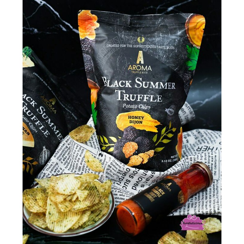 Jual Aroma Black Truffle Potato Chips (Parmesan & Honey) Indonesia