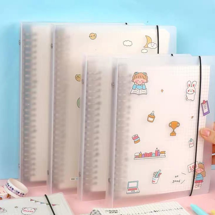 Jual Binder B5 Transparan Aesthetic untuk Kuliah 26 Ring dan Binder A5