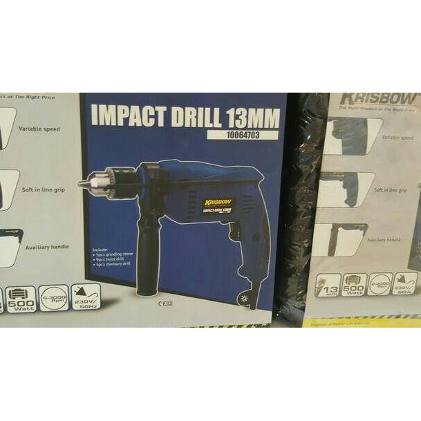 Krisbow Impact Drill 13MM 10064703/ Alat Bor beton besi tembok kayu |  Shopee Indonesia