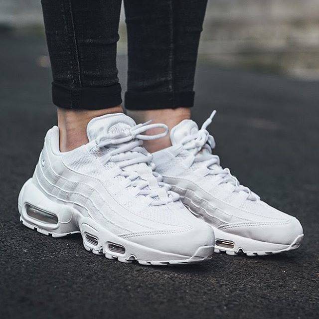 Jual Nike Airmax 95 Triple White Premium Original | Shopee Indonesia