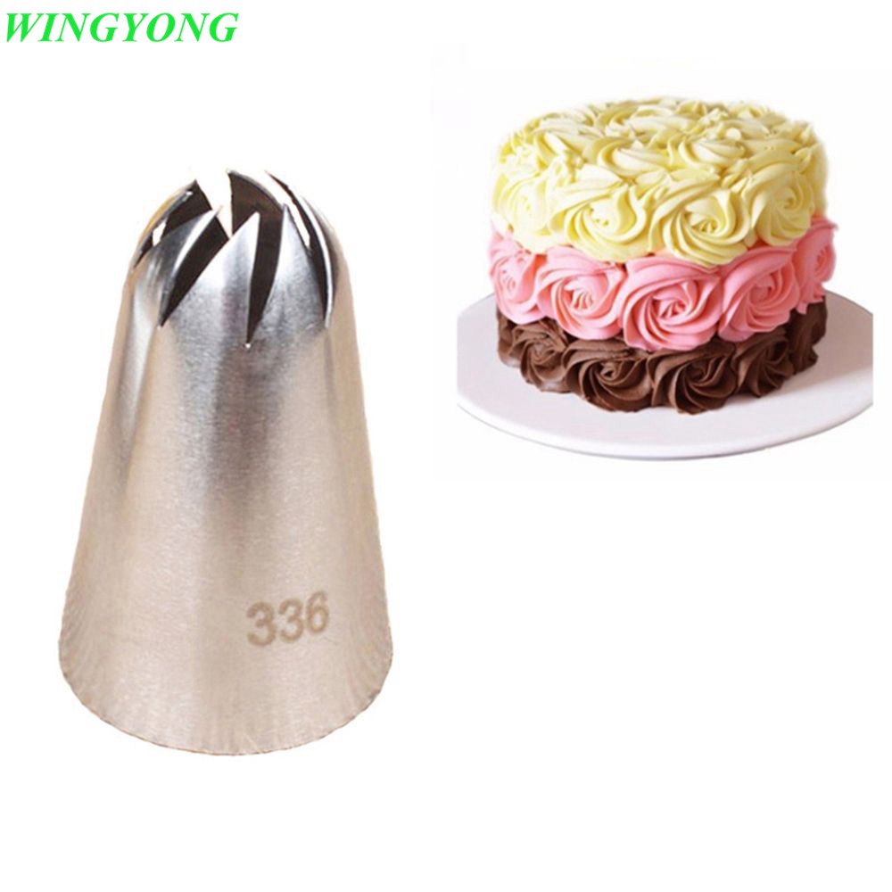 Spuit Piping dengan Bahan Stainless Steel dan Bentuk Bunga Mawar untuk