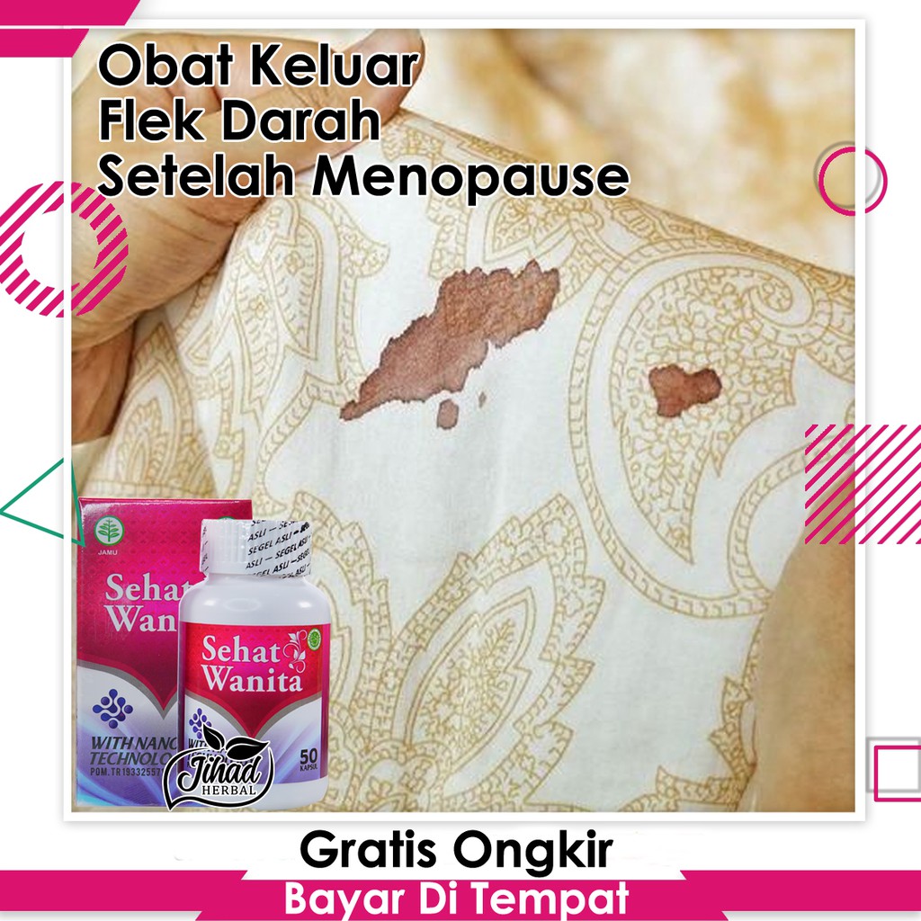 Jual Obat Keluar Flek Darah Setelah Menopause Dari Herbal Berkualitas Sehat Wanita Kapsul Isi 50 | Shopee Indonesia