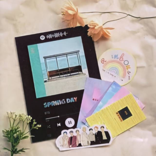Custom Acrilic Spotify Song Playlist Aesthetic Pajangan (Baca deskripsi