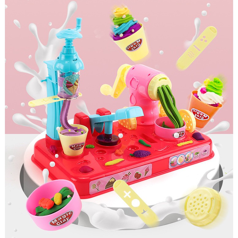 [DUNIA ANAK] Mainan Plastisin Buat Mie dan Es krim Play doh Clay Shopee Indonesia