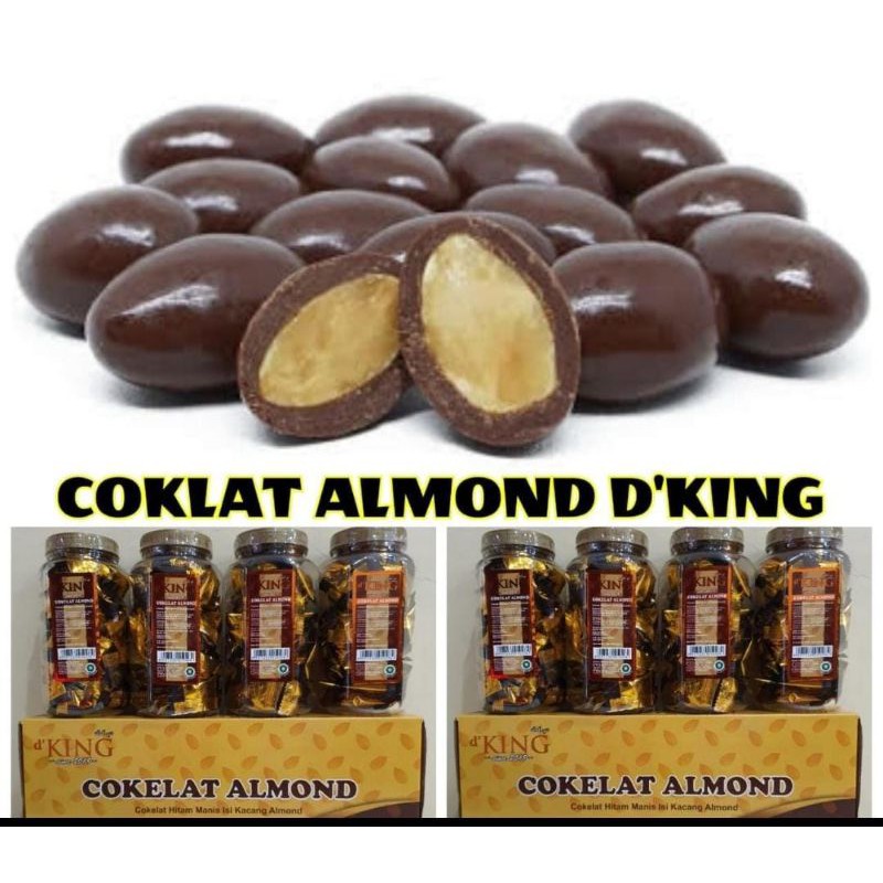 Jual Coklat Almond D'king Isi 40 Pcs / Toples | Shopee Indonesia