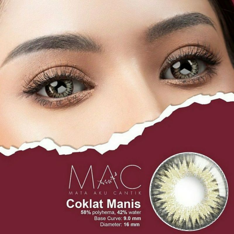 Jual Softlens X2 Mac 16 Mm Big Eyes By Exoticon / Softlen Soflen Warna Normal | Shopee Indonesia