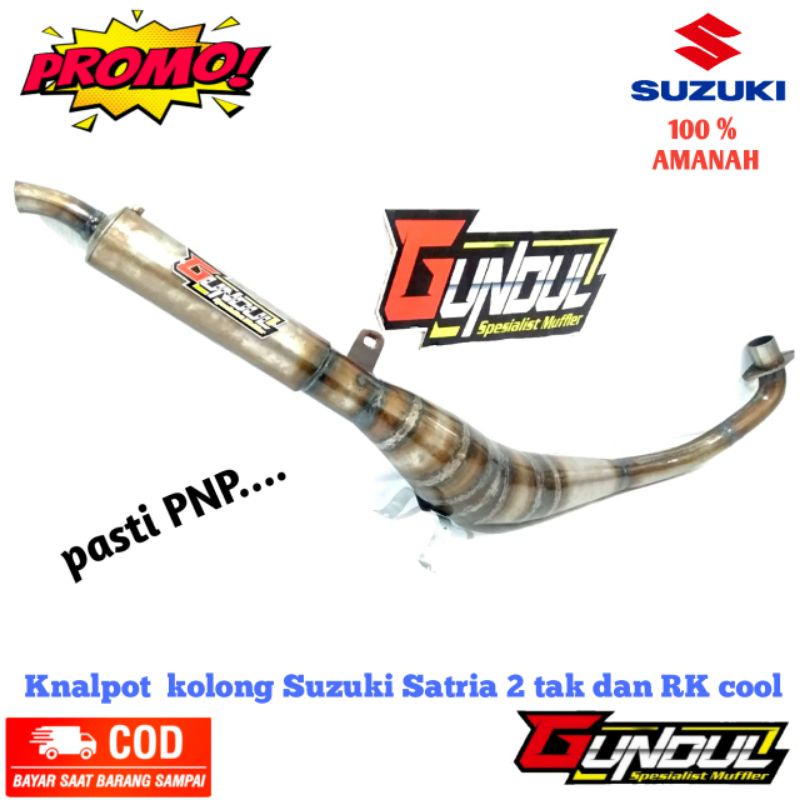 Jual knalpot kolong satria hiu 2 tak Rk cool kenalpot satria ru lumba