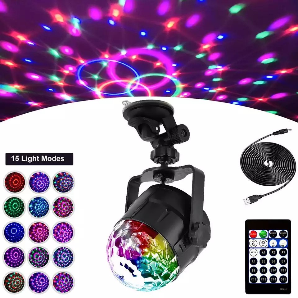 disco lampa Jual Lampu Smart Usb 15 Colors Led Magic Effect Dj Disco Ball Sensor Suara Rgb Disko Light Remote Control Indonesia|Shopee Indonesia