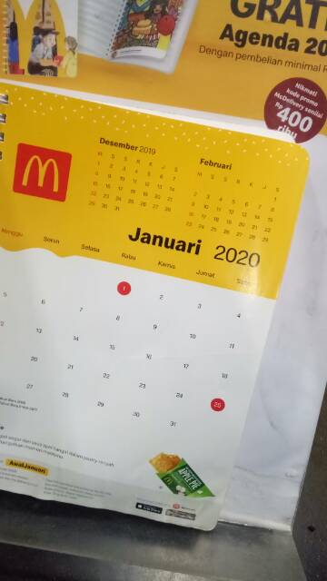 Jual Agenda Mcd Macdonald Mcdonalds Macdonalds | Shopee Indonesia
