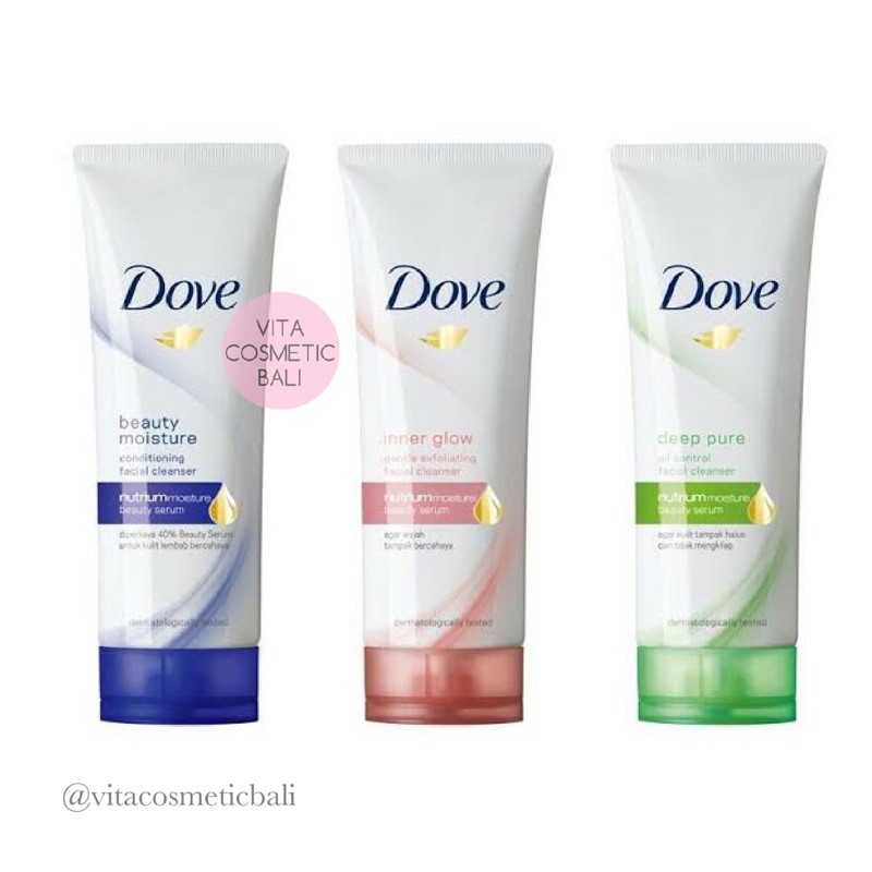 [EXP 2022] Dove Facial Cleanser Nutrium moisture Beauty 100gr Dove