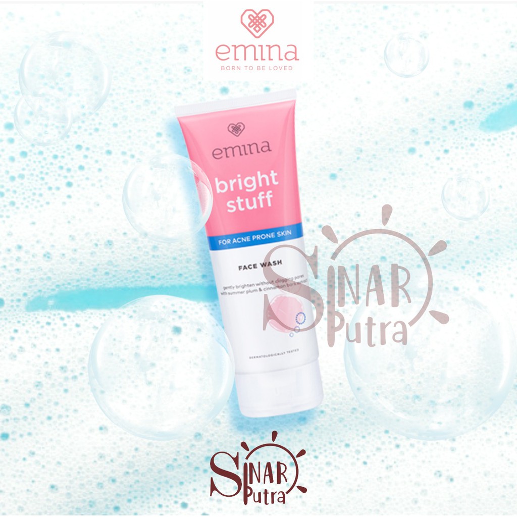 Emina Bright Stuff Face Wash For Acne Prone Skin Shopee Indonesia