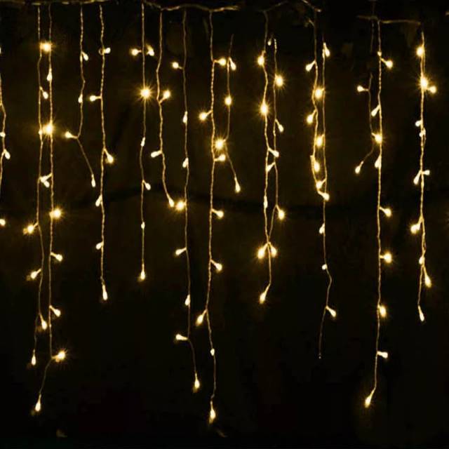 LED CURTAIN / LAMPU TIRAI TUMBLR Warna Warm White Ulang