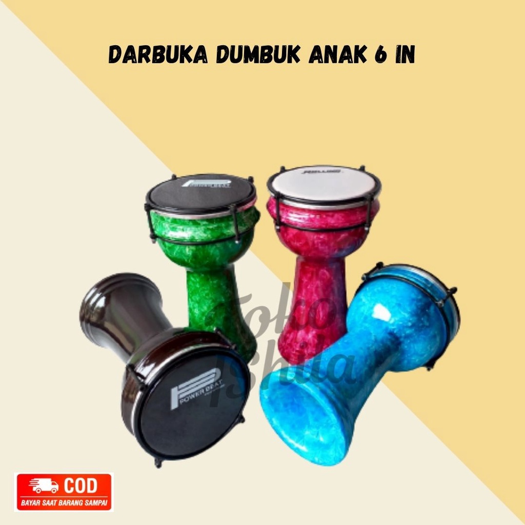 Jual Alat Musik Darbuka/ Dumbuk Hadroh Pinggang Mika 6 inch Anak