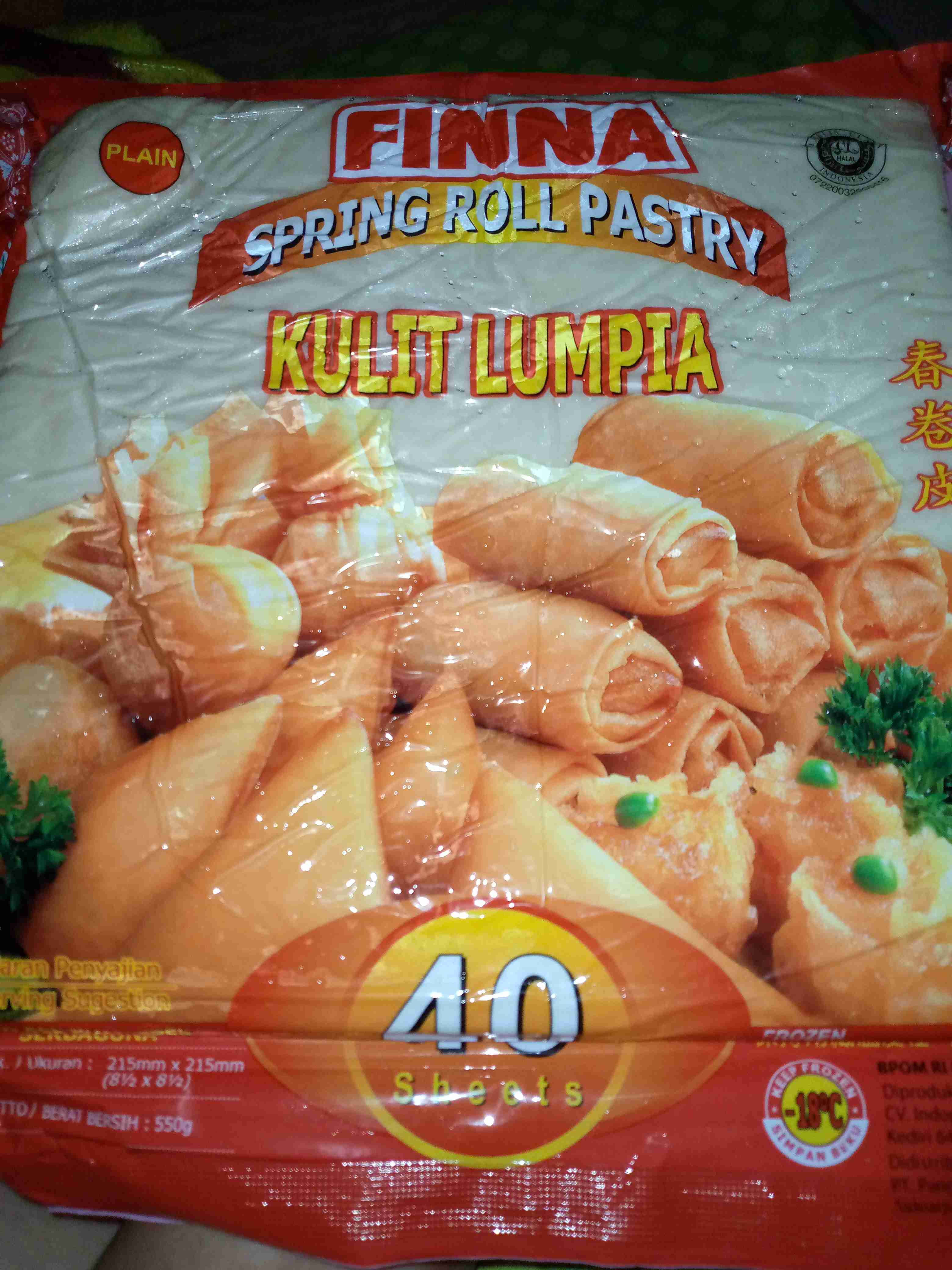 Finna Kulit Lumpia besar UK 215X215mm isi 40 Shopee Indonesia