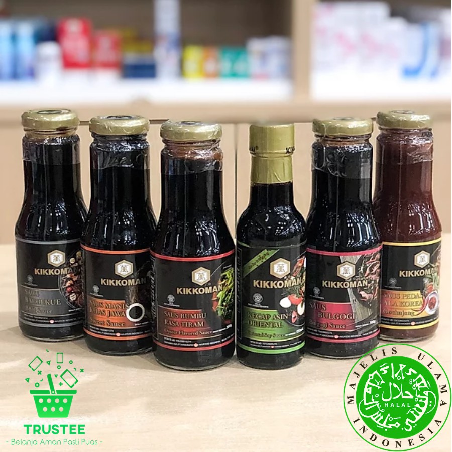 SAUS KIKKOMAN BBQ GOCHUJANG BULGOGI GARLIC TERIYAKI BLACKPEPPER SOY