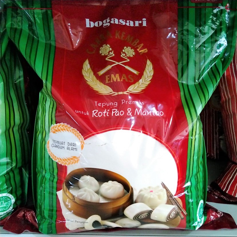 Jual Bogasari Cakra Kembar Emas Tepung Premiks utk Roti Pao & Mantao 5(04)