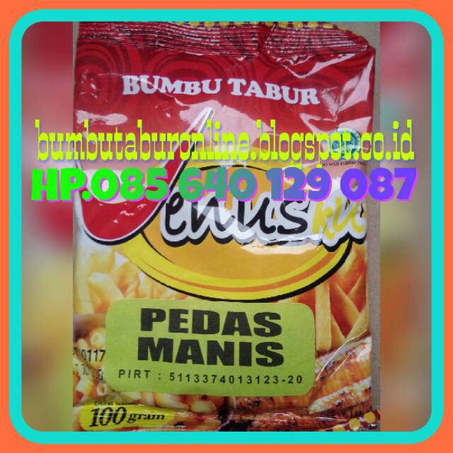 Bumbu Tabur balado,jagung manis, BBQ, pizaa dll kemasan 250 gram