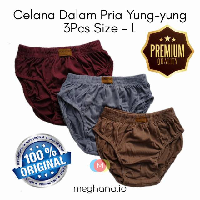 3 Pcs celana dalam pria yungyung size L Shopee Indonesia