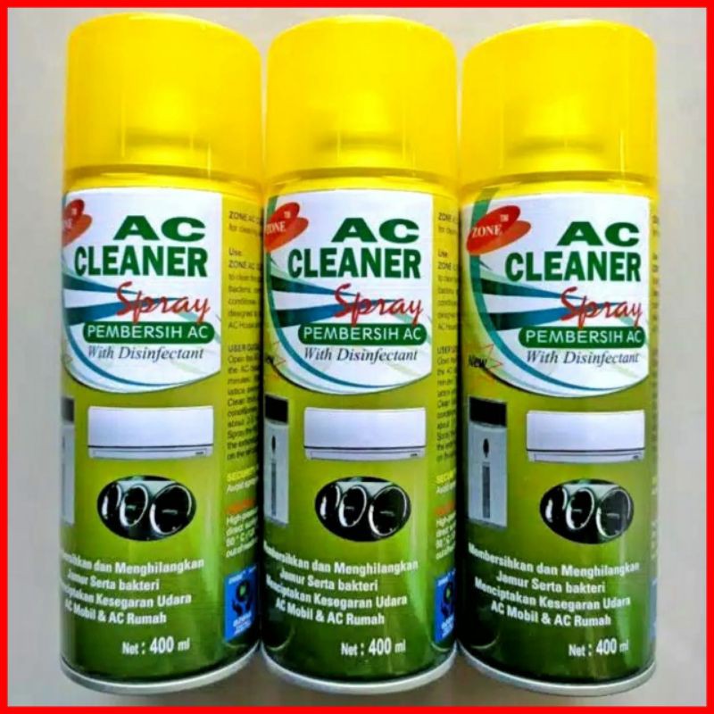 Jual AC CLEANER SPRAY PEMBERSIH AC MOBIL DAN SPLIT 400 ML ZONE Shopee(03)