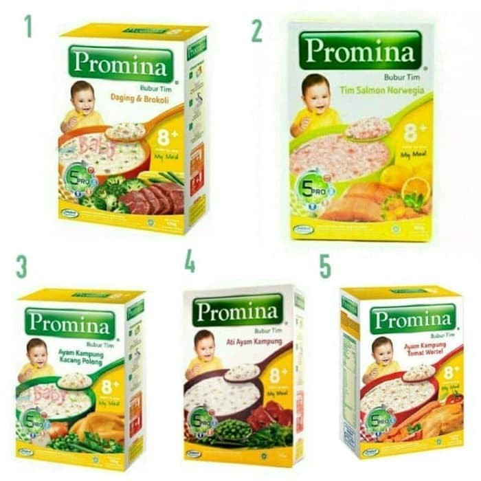 PROMINA Bubur Tim 8+ 9+ 1TH+ 100gr (ada 5 varian rasa