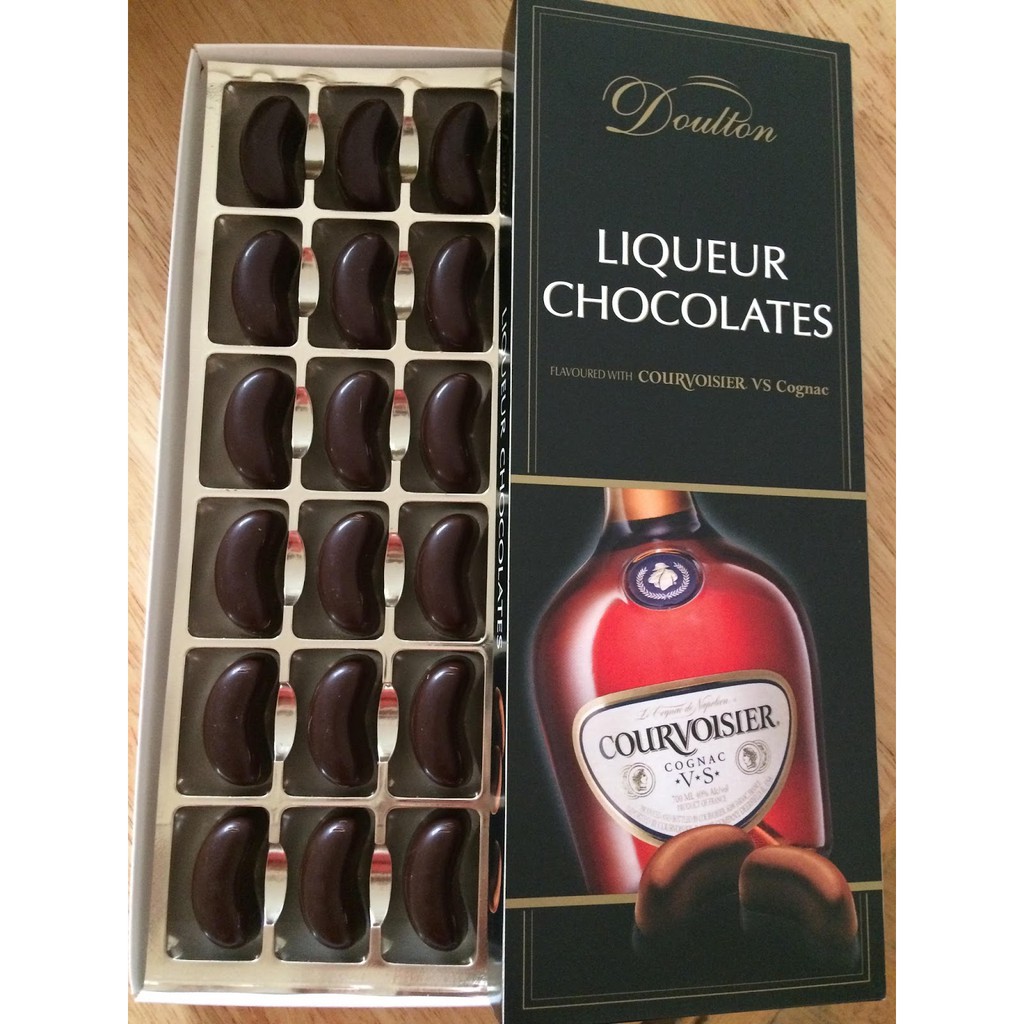 Jual Doulton Liqueur Chocolates 150 G / Jim Bean Bourbon Courvoisier Cognac / Chocolate Coklat Alkohol | Shopee Indonesia