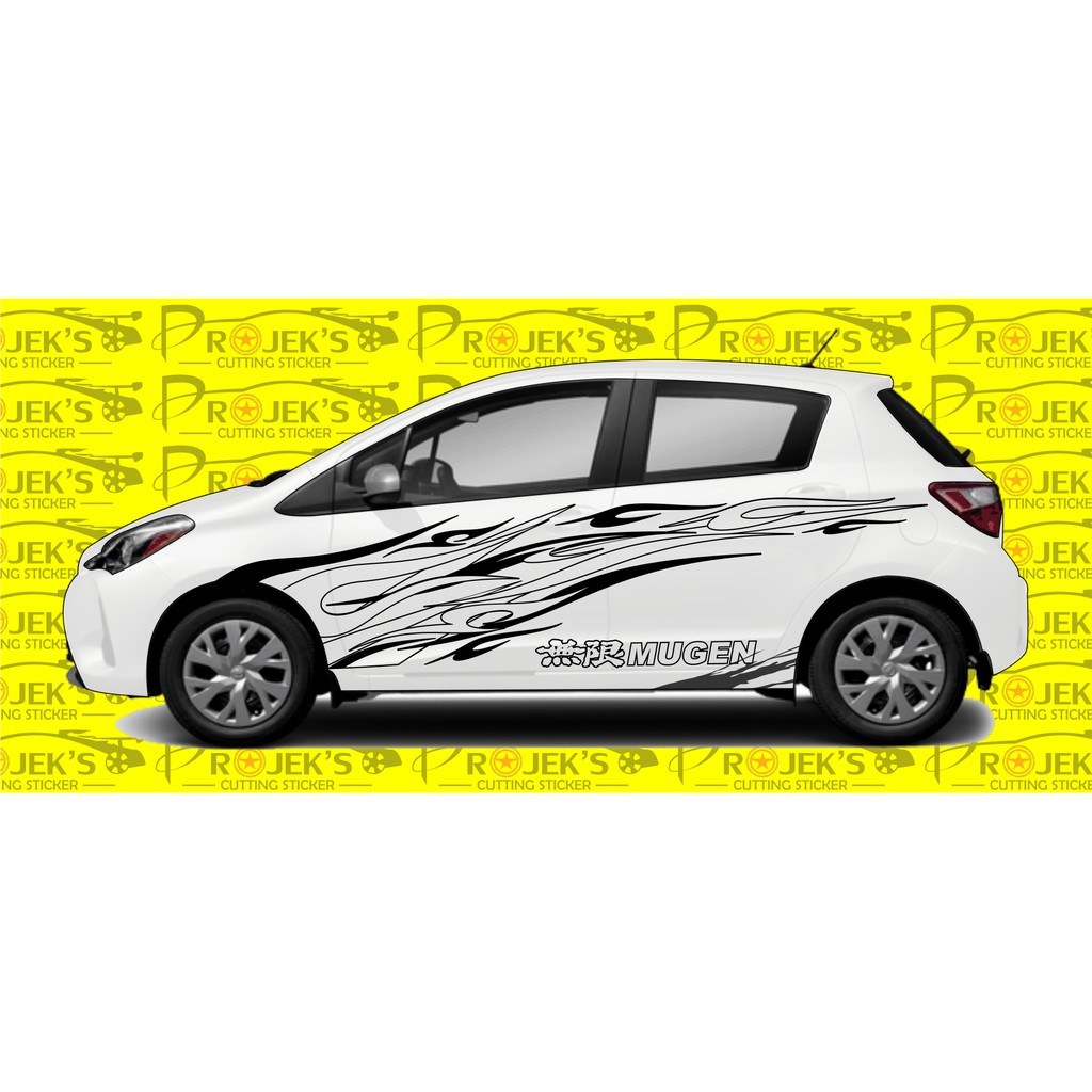 TERMURAH Cutting Sticker Mobil stiker Motif keren Sticker TRIBAL MOTIF API  | Shopee Indonesia