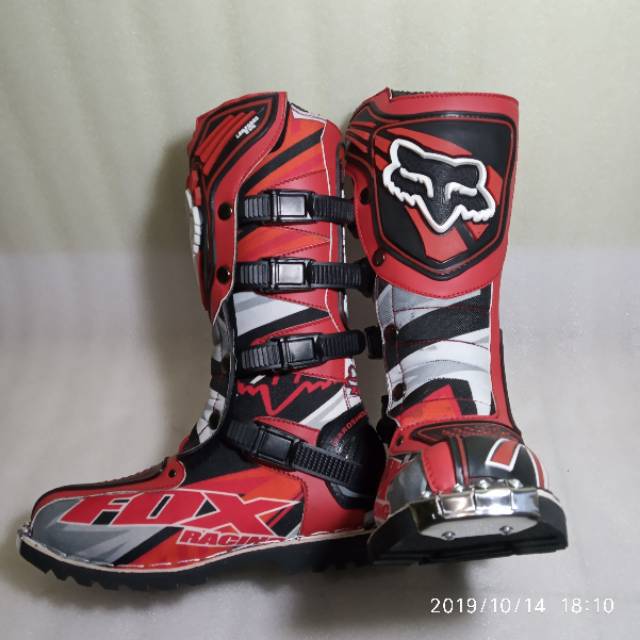 Jual Sepatu Balap Cross Trail For Adventure Trabas Warna Merah Full Printing Indonesia|Shopee Indonesia