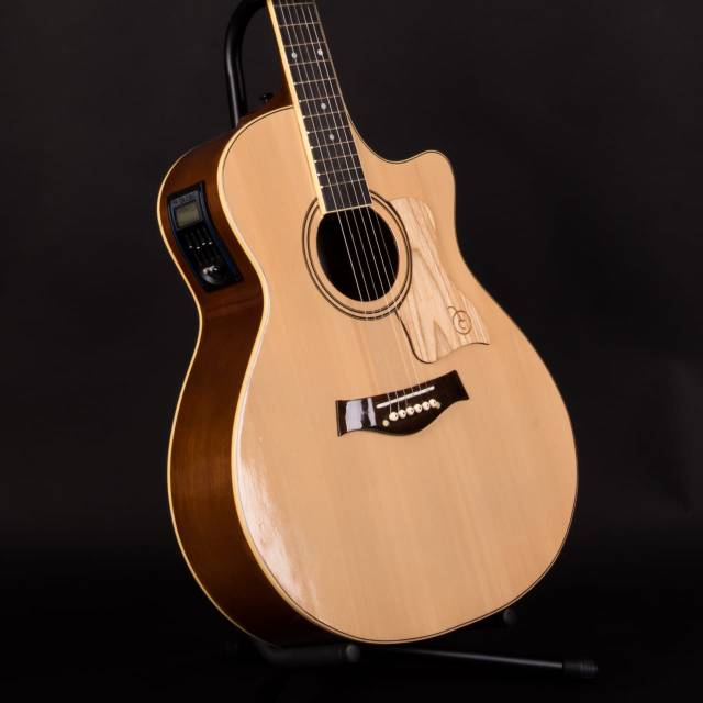 Gitar Akustik Elektrik EQ Tuner Mandalika DTS01 Natural FULLSET