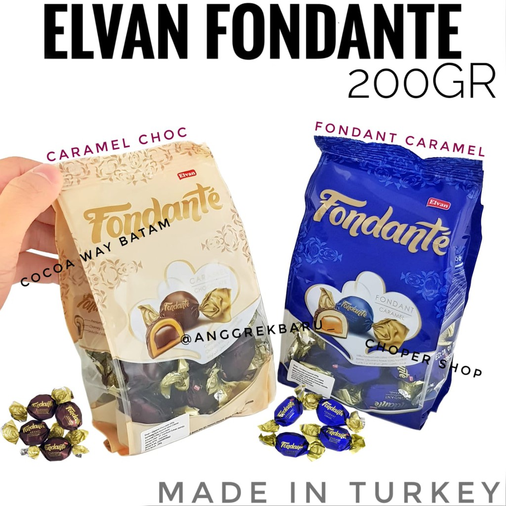 Jual Cokelat Elvan Fondante Bag 150Gr / Coklat Turki | Shopee Indonesia