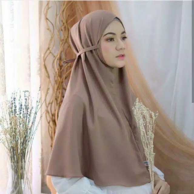 Hijab/jilbab/kerudung bergo mariam ovall Shopee Indonesia