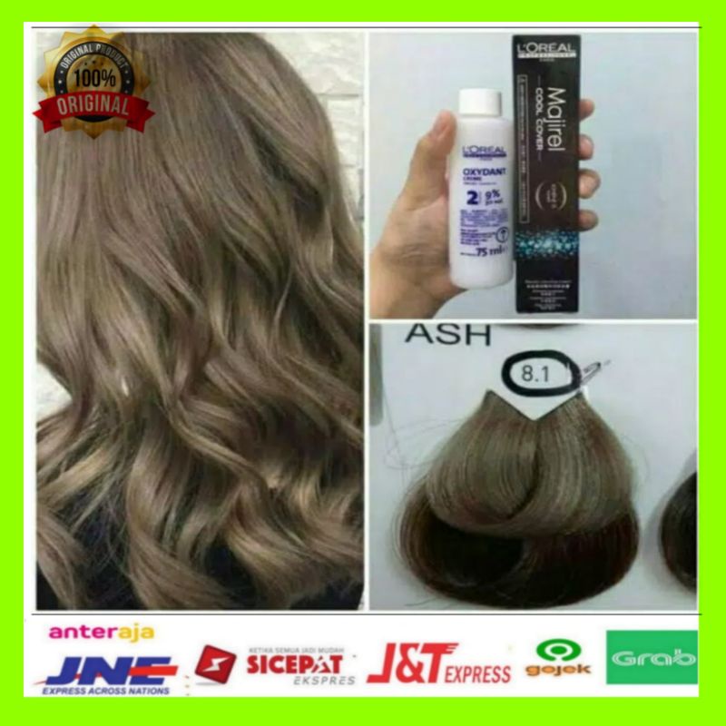 Jual L'oreal Cat Rambut Majirel Cool Cover No 8.1 Mineral Blue Plus Oxidant Cream | Shopee Indonesia