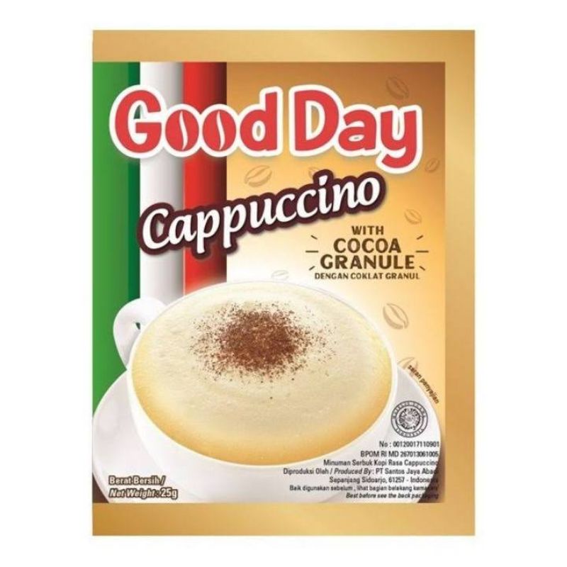 Jual Good Day Cappuccino With Cocoa Granule 25g Dengan Coklat Granul