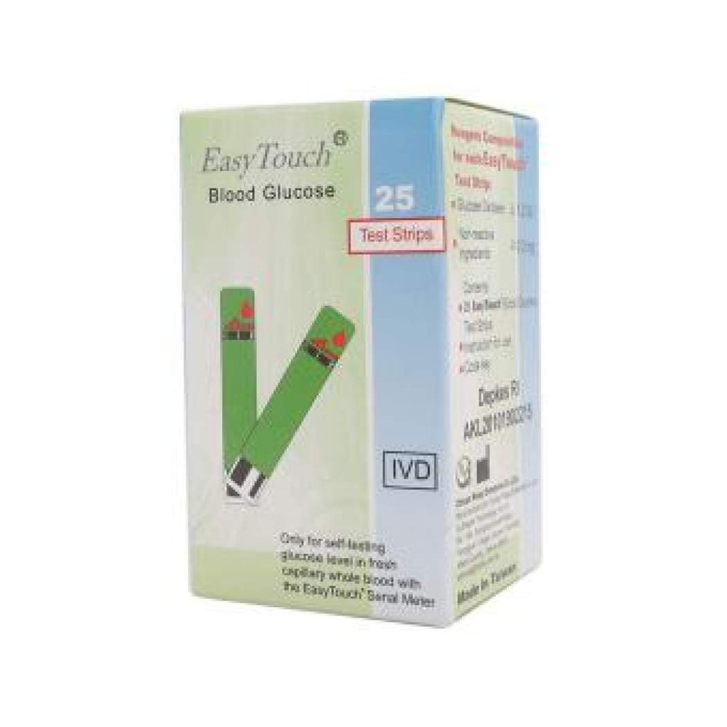 STRIP GULA DARAH EASYTOUCH / EASY TOUCH BLOOD GLUCOSE TEST STRIPS REFILL STIK ISI ULANG GDS