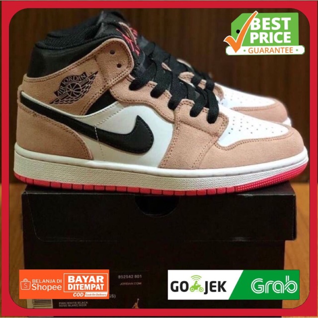 Jual Sepatu Nike Air Jordan Coklat Muda Mirror | Shopee Indonesia